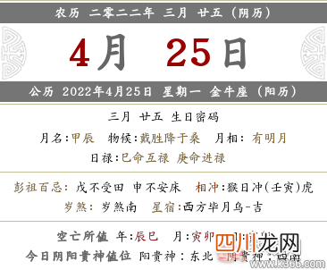 2022年农历三月二十五日的禁忌有哪些？