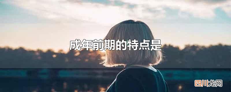 成年前期的特点是