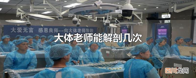 大体老师能解剖几次