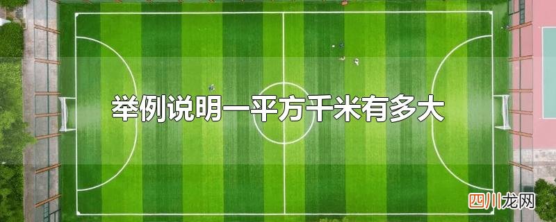 举例说明一平方千米有多大