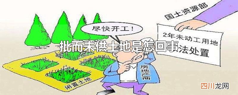 批而未供土地是怎回事