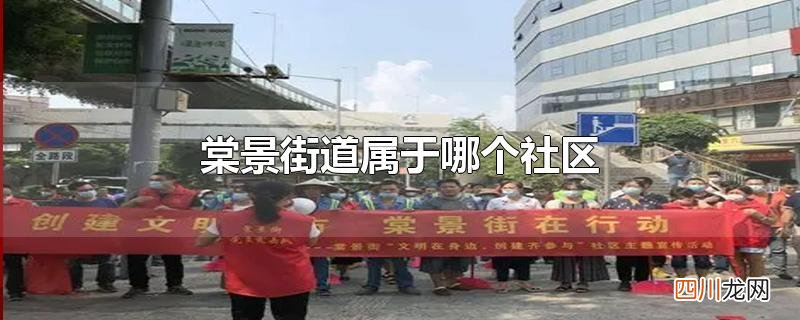 棠景街道属于哪个社区
