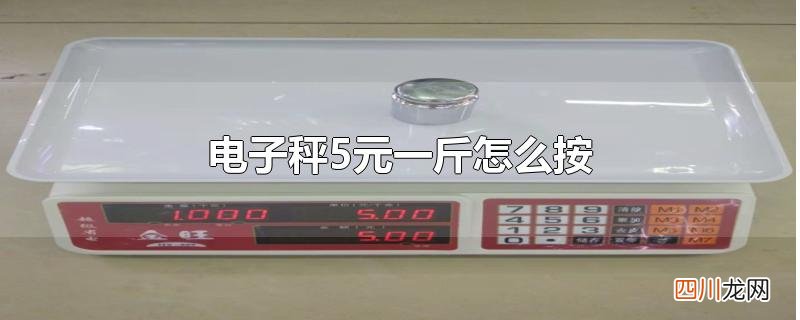 电子秤5元一斤怎么按