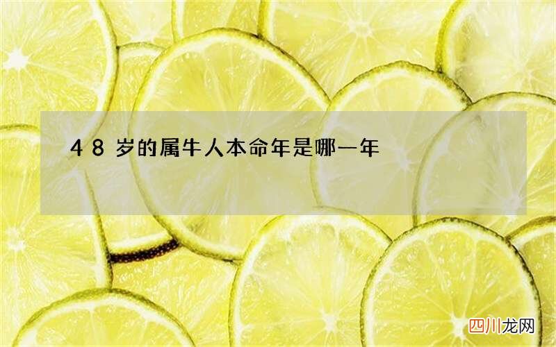 48岁的属牛人本命年是哪一年