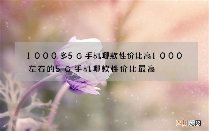 1000多5G手机哪款性价比高 1000左右的5G手机哪款性价比最高