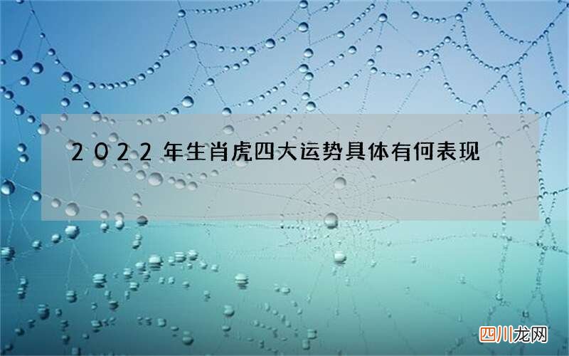2022年生肖虎四大运势具体有何表现