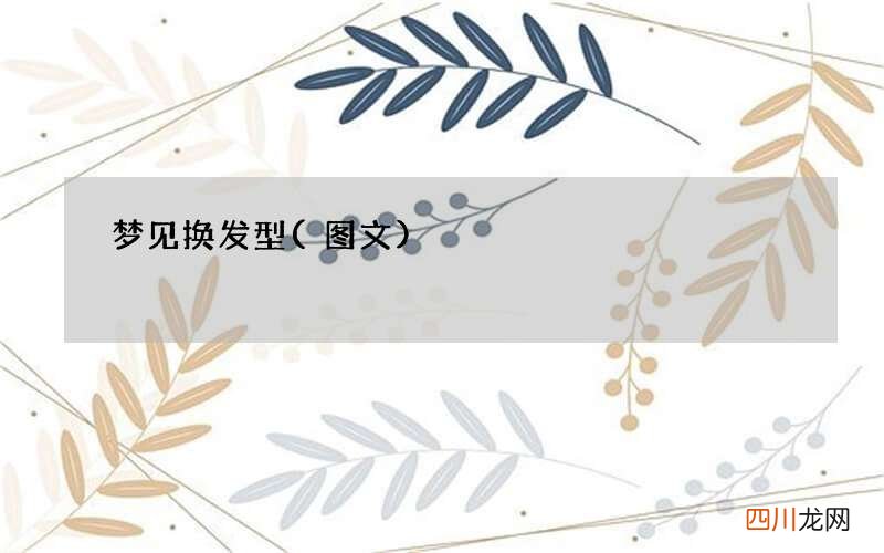 梦见换发型
