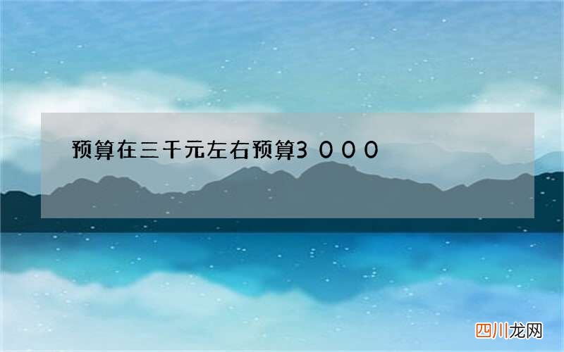 预算在三千元左右 预算3000