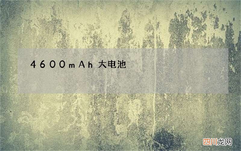 4600mAh大电池
