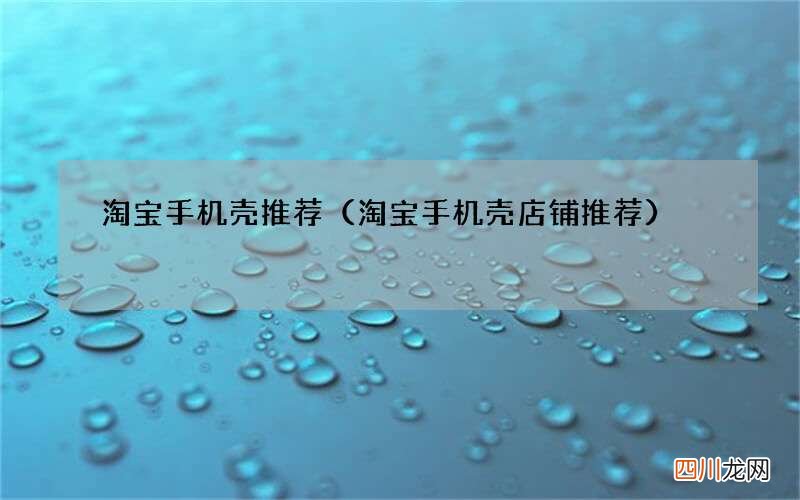 淘宝手机壳店铺推荐 淘宝手机壳推荐