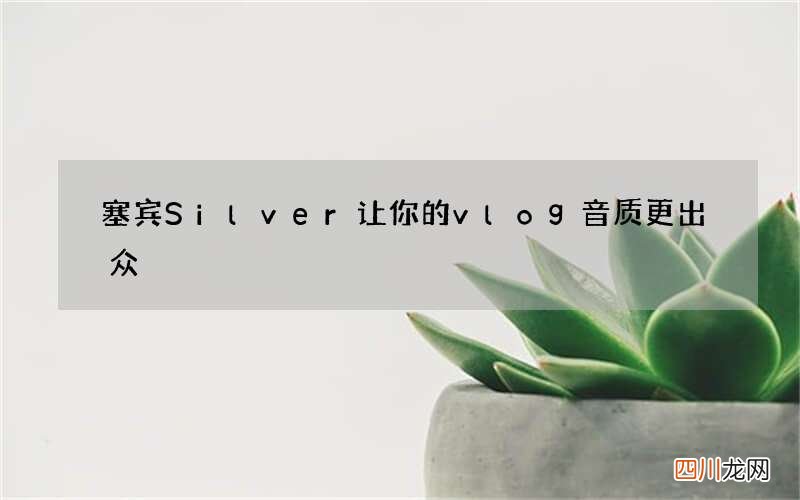 塞宾Silver让你的vlog音质更出众