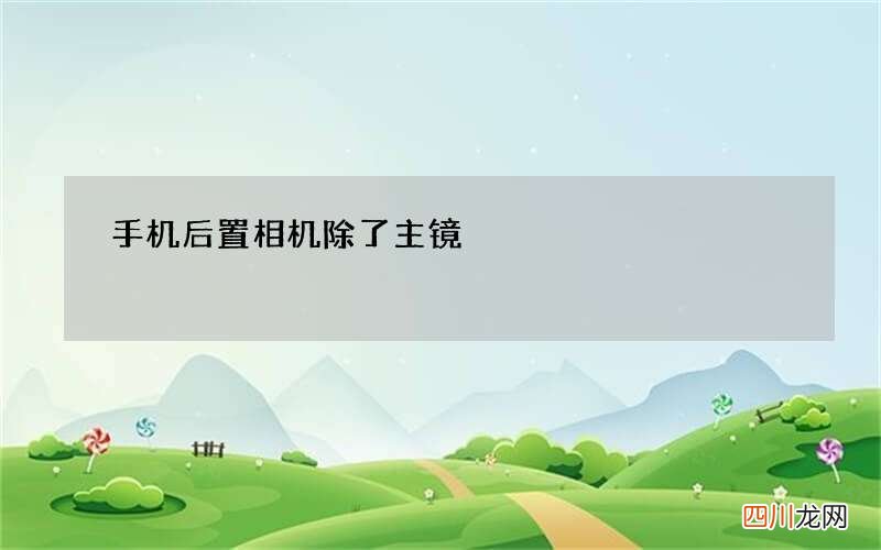 手机后置相机除了主镜