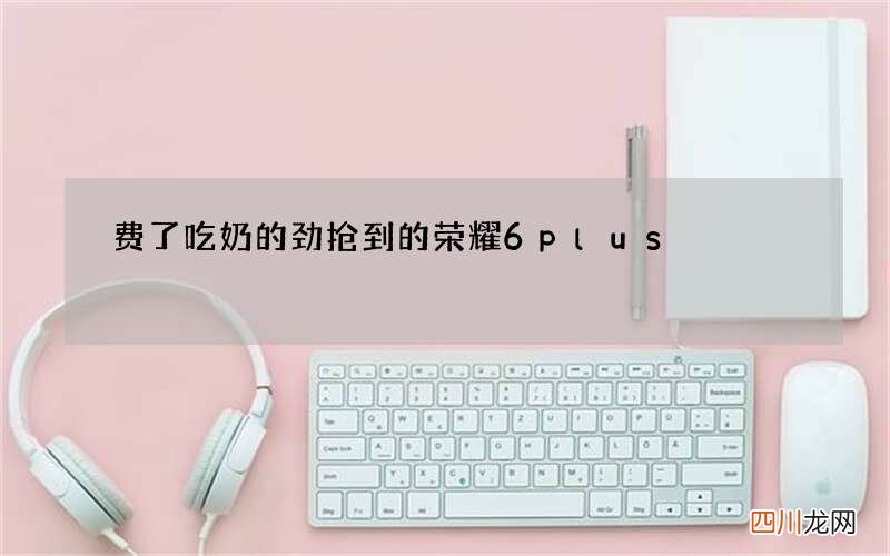 费了吃奶的劲抢到的荣耀6plus
