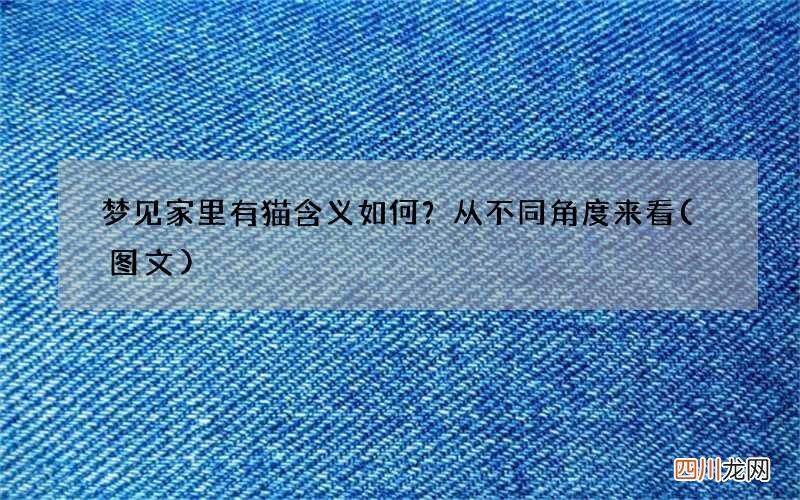 梦见家里有猫含义如何？从不同角度来看