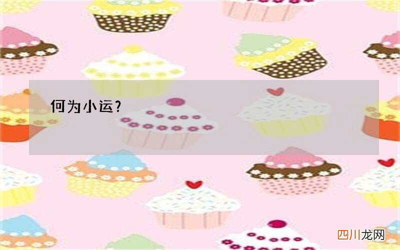 何为小运？