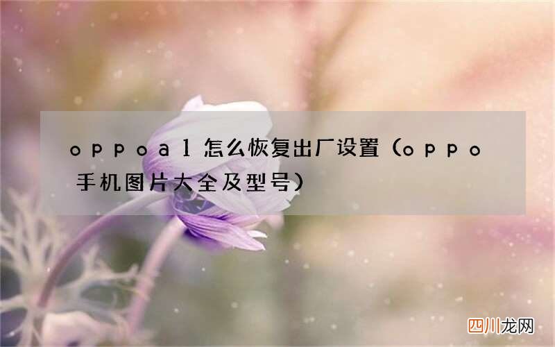oppo手机图片大全及型号 oppoa1怎么恢复出厂设置