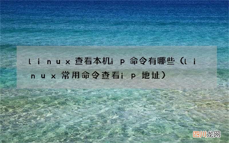 linux常用命令查看ip地址 linux查看本机ip命令有哪些