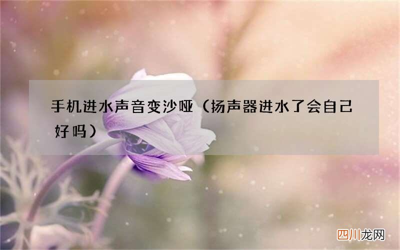 扬声器进水了会自己好吗 手机进水声音变沙哑