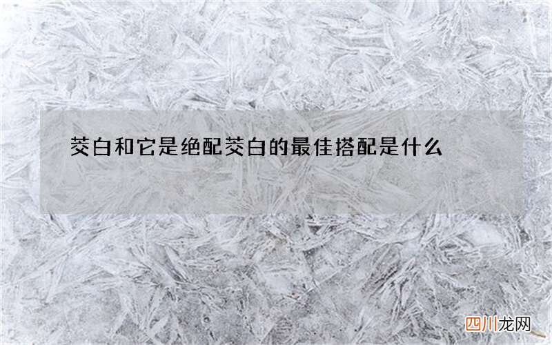 茭白和它是绝配 茭白的最佳搭配是什么