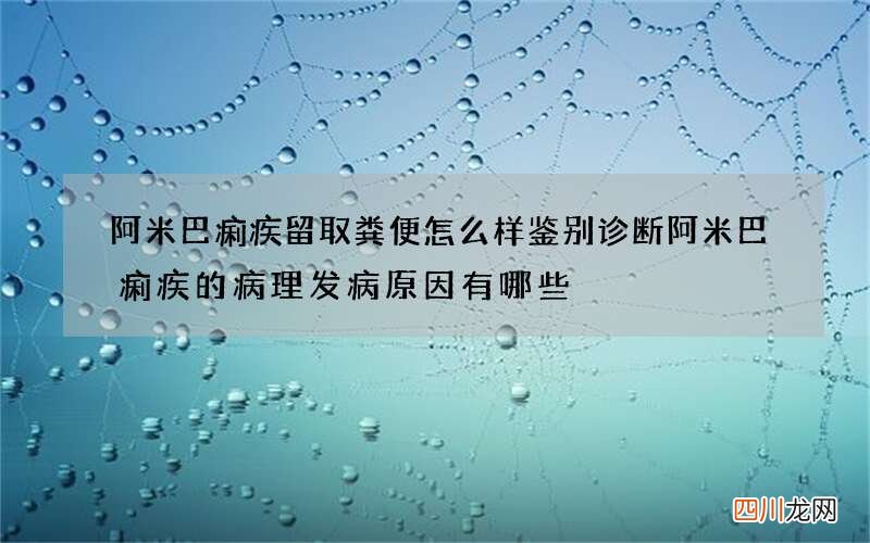 阿米巴痢疾留取粪便怎么样鉴别诊断 阿米巴痢疾的病理发病原因有哪些