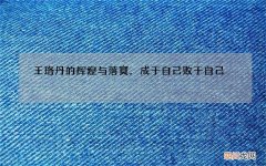 王珞丹的辉煌与落寞，成于自己败于自己