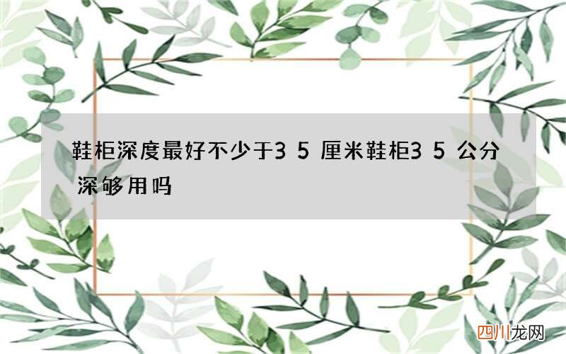 鞋柜深度最好不少于35厘米 鞋柜35公分深够用吗