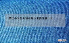 蒸软小米怎么加水 吃小米要注意什么