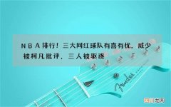 NBA排行！三大网红球队有喜有忧，威少被柯凡批评，三人被驱逐