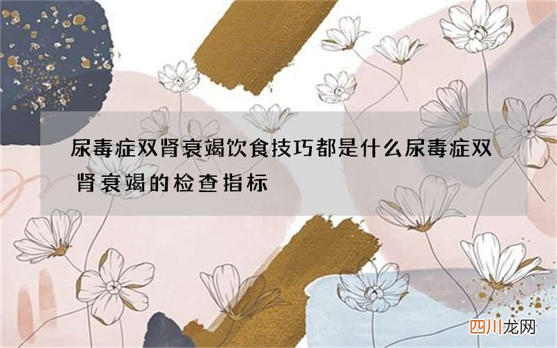 尿毒症双肾衰竭饮食技巧都是什么 尿毒症双肾衰竭的检查指标