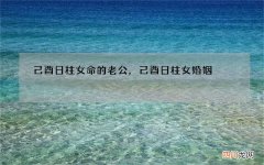 己酉日柱女命的老公，己酉日柱女婚姻