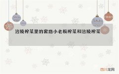 涪陵榨菜里的套路 小老板榨菜和涪陵榨菜
