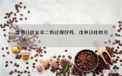 戊申日柱女命二婚过得好吗，戊申日柱的另一半