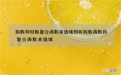 指数和对数复合函数求值域例析 指数函数的复合函数求值域