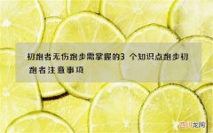 初跑者无伤跑步需掌握的3个知识点 跑步初跑者注意事项
