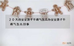 20天的宝宝鼻子不通气怎么办 宝宝鼻子不通气怎么回事