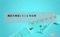 属虎天蝎座2016年运势