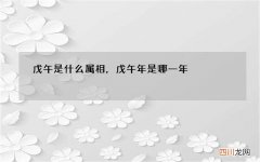 戊午是什么属相，戊午年是哪一年