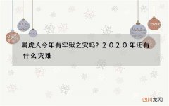 属虎人今年有牢狱之灾吗？2020年还有什么灾难