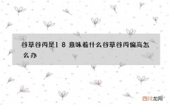 谷草谷丙是18意味着什么 谷草谷丙偏高怎么办