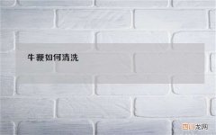 牛鞭如何清洗
