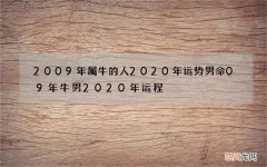 2009年属牛的人2020年运势男命 09年牛男2020年运程