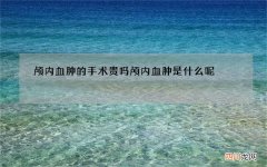 颅内血肿的手术贵吗 颅内血肿是什么呢