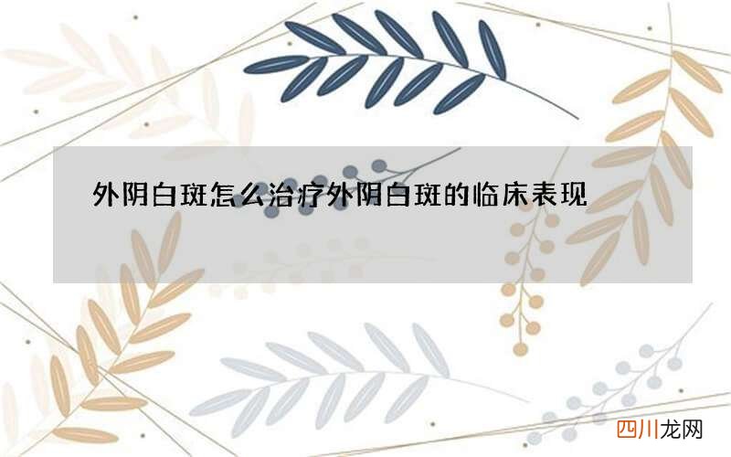 外阴白斑怎么治疗 外阴白斑的临床表现