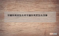 牙髓坏死会怎么样 牙髓坏死是怎么回事