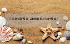沁园春长沙诗词赏析 沁园春长沙赏析