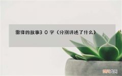 分别讲述了什么 雷锋的故事30字