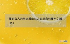 图文 属蛇女人的弱点 属蛇女人的弱点有哪些