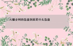 火爆全网的盲盒到底是什么 盲盒 火爆