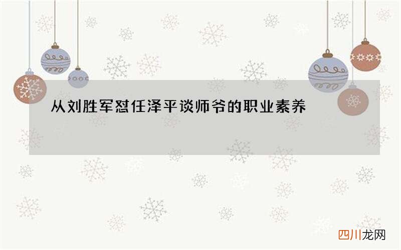从刘胜军怼任泽平谈师爷的职业素养