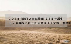 图文 2018有添丁之喜的属相 1985年属牛87年属兔2018年会添丁子女吗